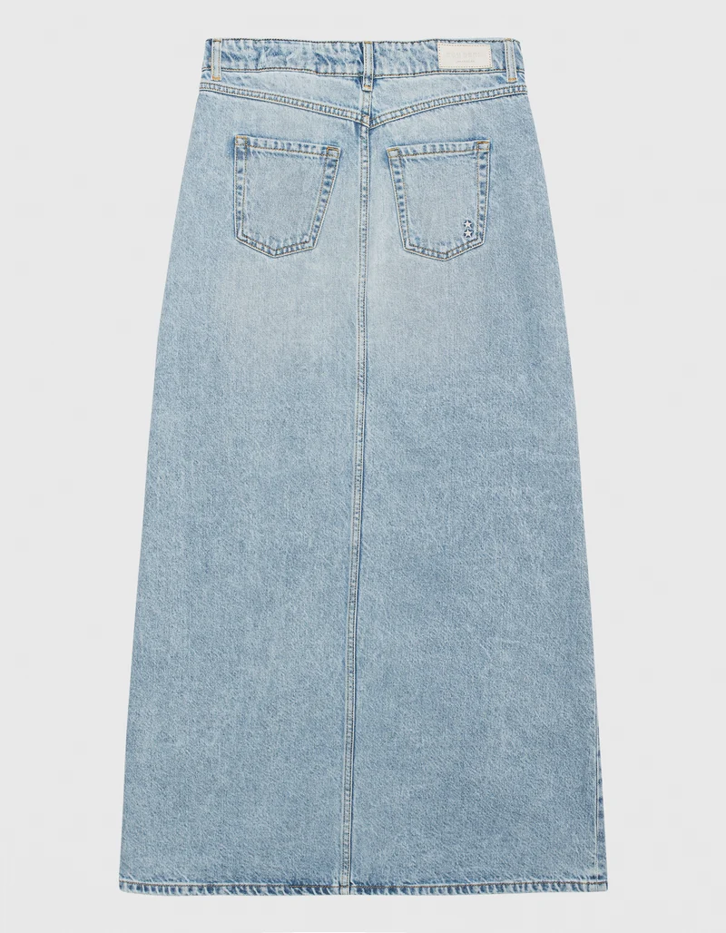 Maxi Jeans-Rock Sandy mit Gehschlitz