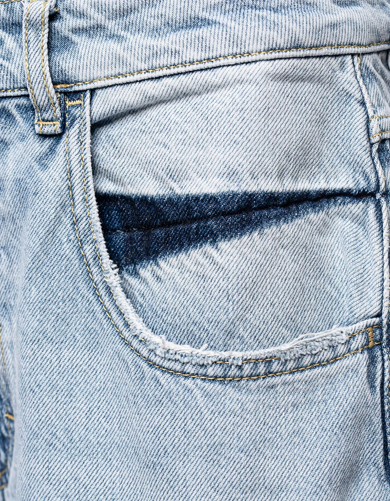 Destroyed Wide-Leg-Jeans Poppy
