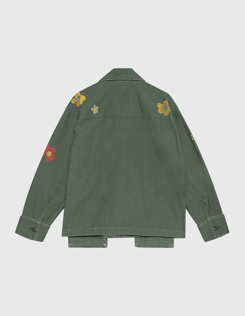 Bedruckte Jacke im Military-Style