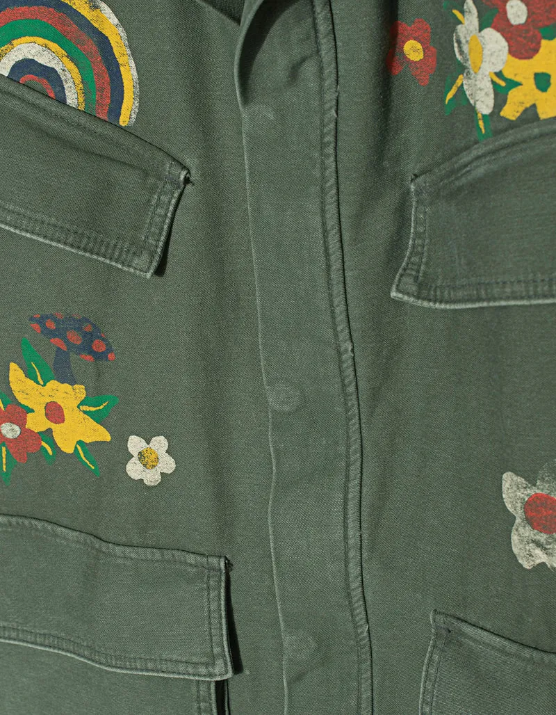 Bedruckte Jacke im Military-Style