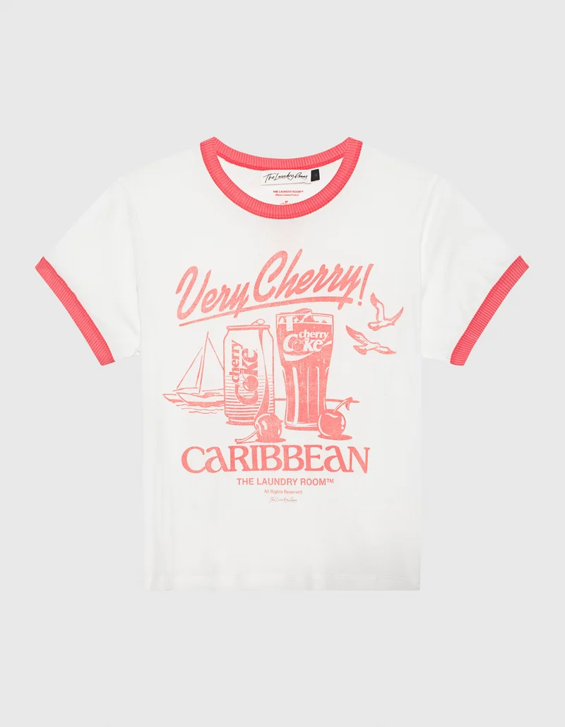 Bedrucktes T-Shirt im Vintage-Look