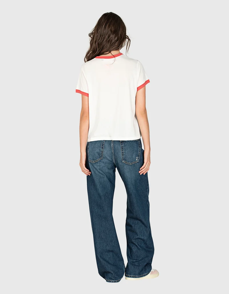 Bedrucktes T-Shirt im Vintage-Look