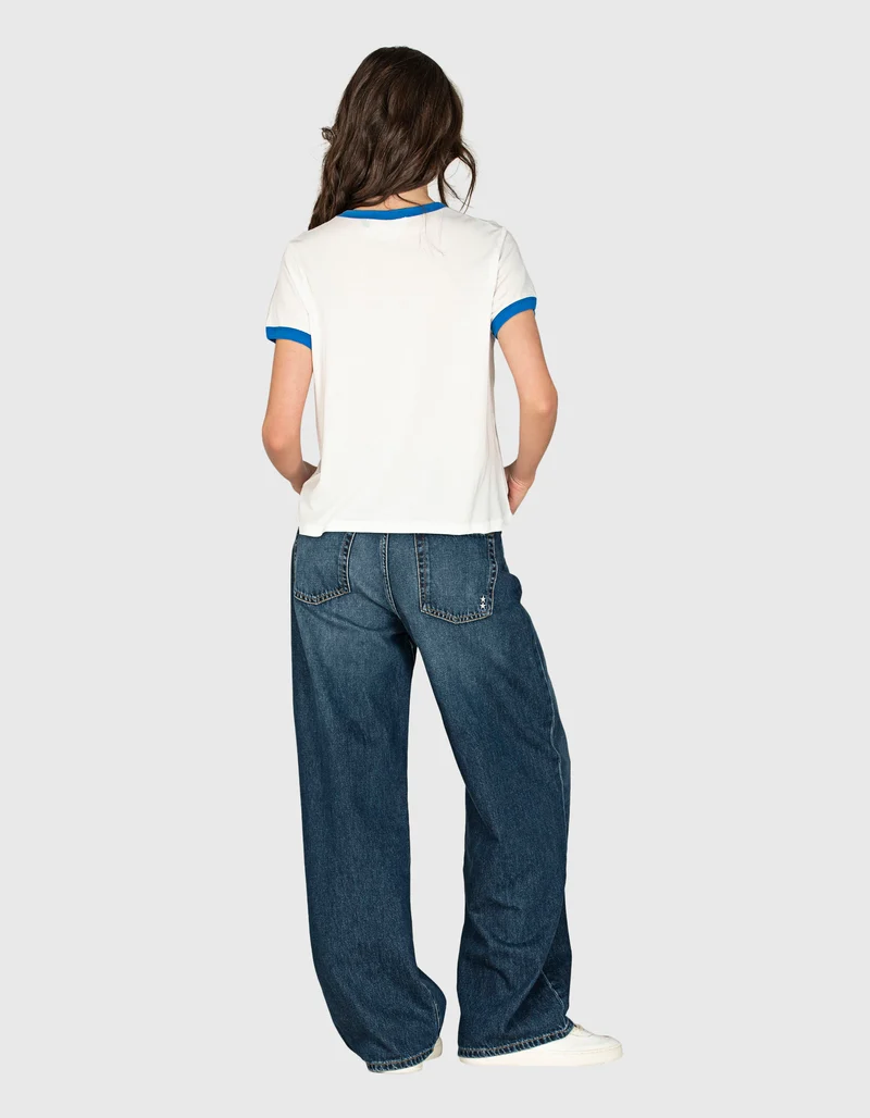 Bedrucktes T-Shirt im Vintage-Look