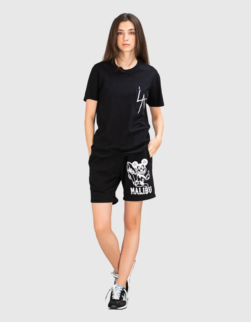 Bedrucktes T-Shirt mit Brusttasche