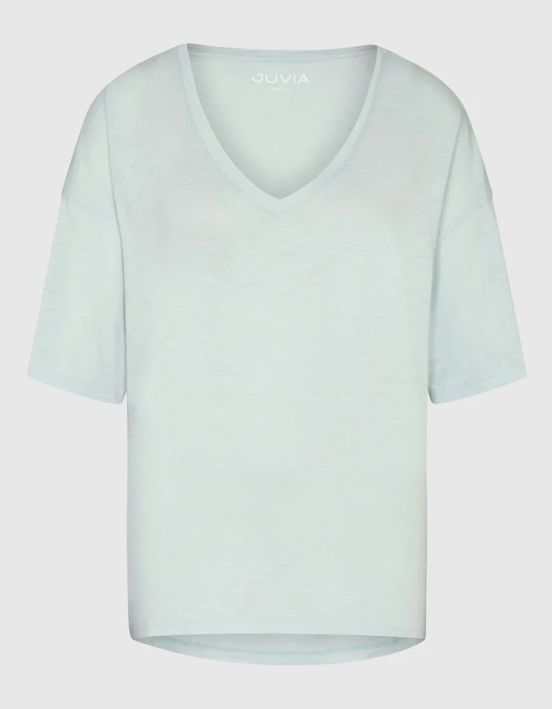 T-Shirt mit V-Ausschnitt