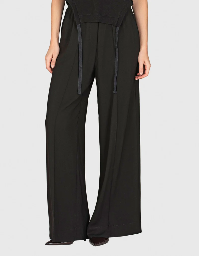 Wide-Leg Hose mit elastischem Bund