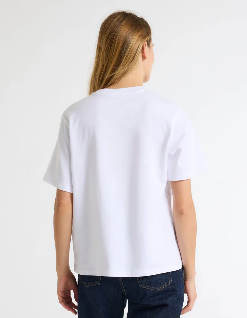 Heavy Cotton T-Shirt mit Rundhalsausschnitt