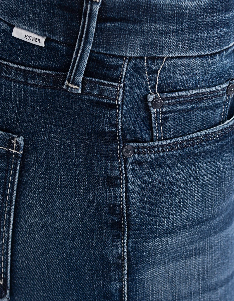 Cropped Skinny-Fit Jeans mit offenem Saum