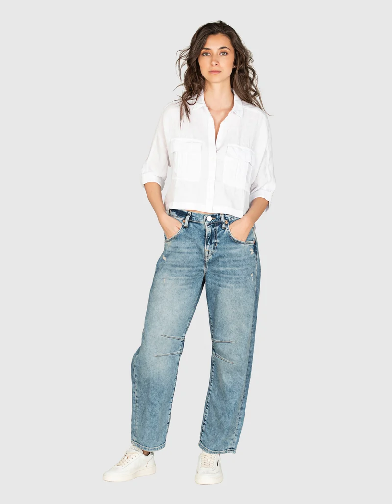 Barrel-Leg Jeans Bella