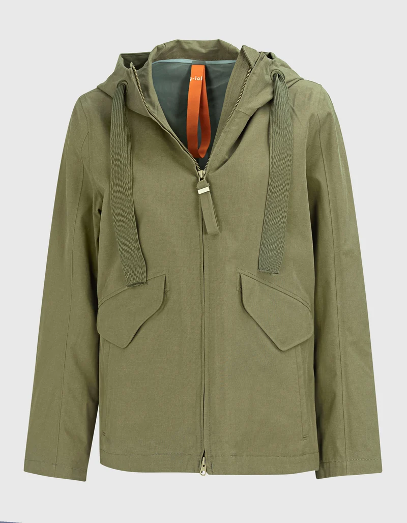 Jacke mit Leinenanteil