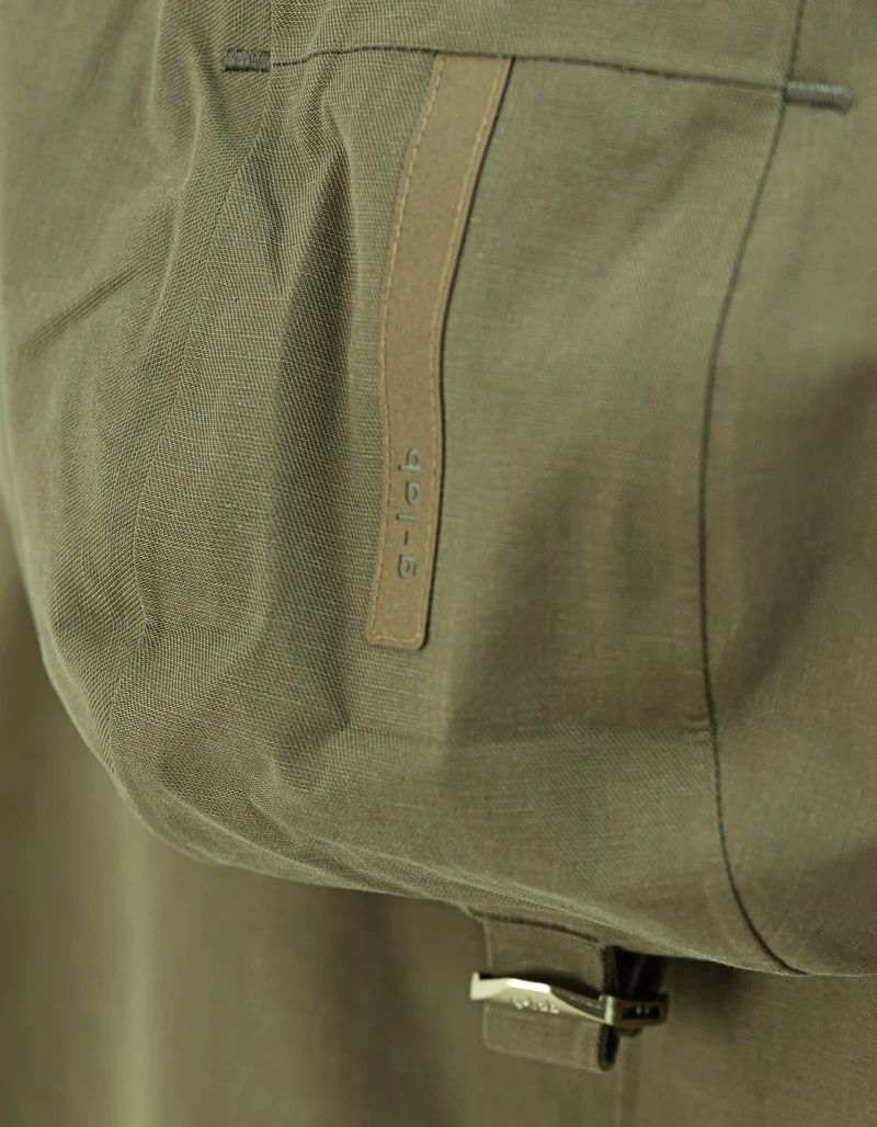 Jacke mit Leinenanteil