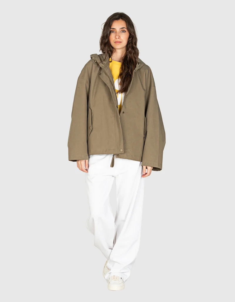 Loose-Fit Jacke mit Kapuze