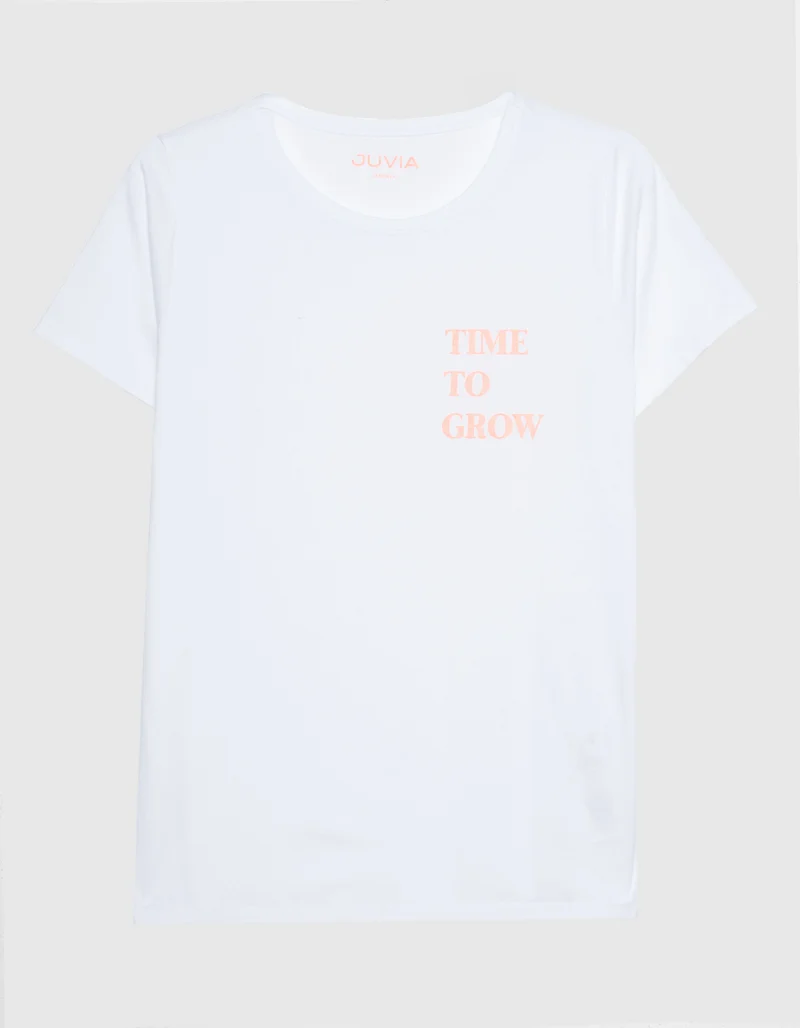 Loose Fit T-Shirt mit Wording