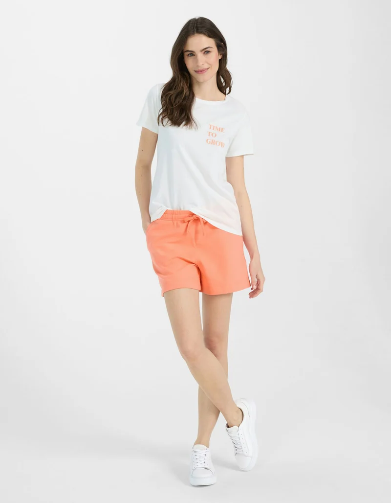 Loose Fit T-Shirt mit Wording