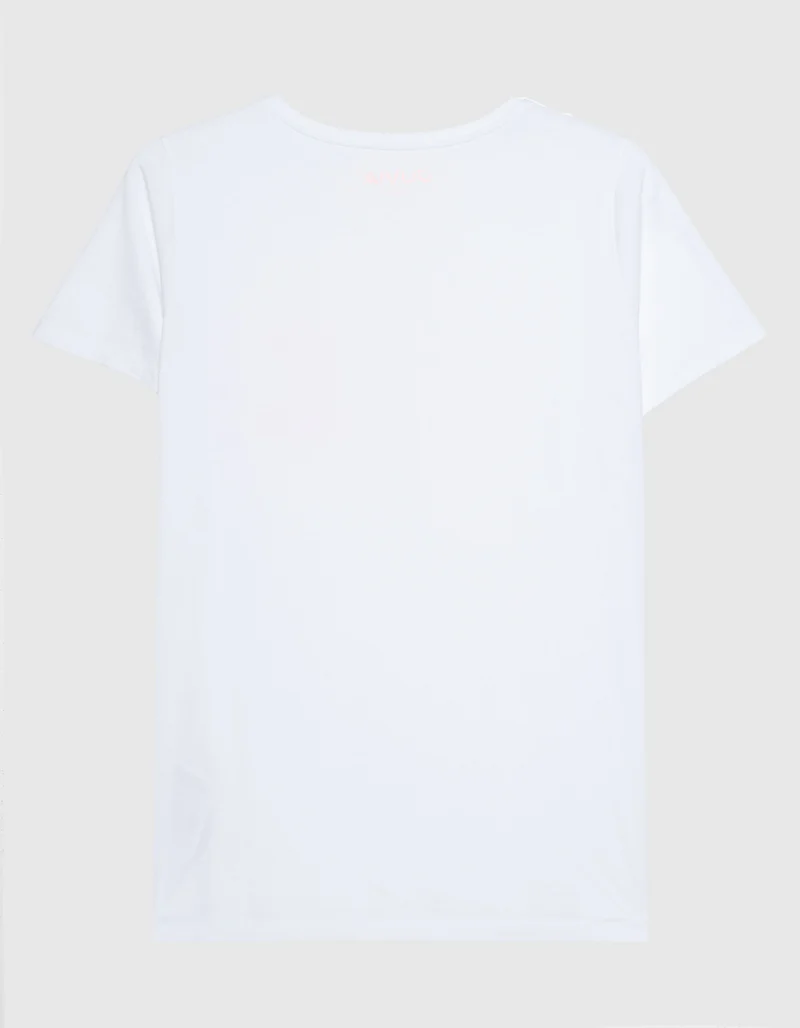 Loose Fit T-Shirt mit Wording