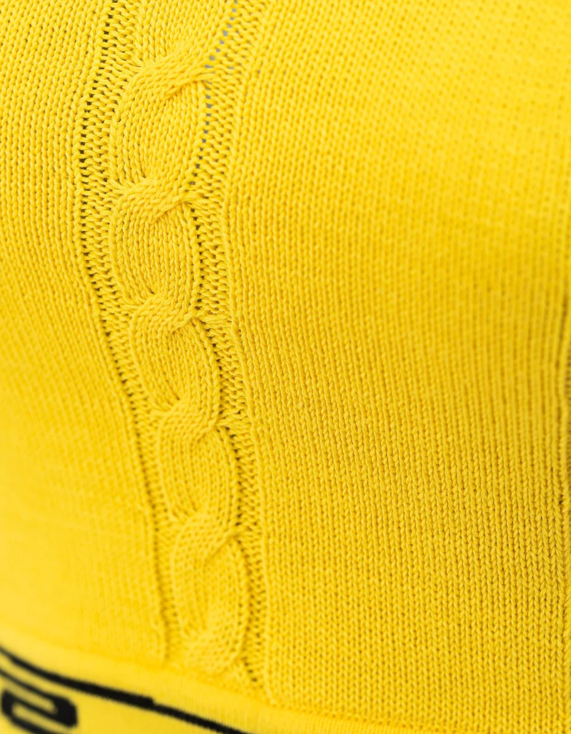 Cropped Zopfstrick-Top