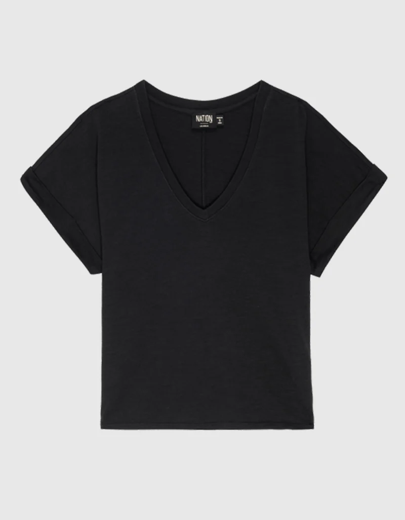 T-Shirt mit V-Ausschnitt