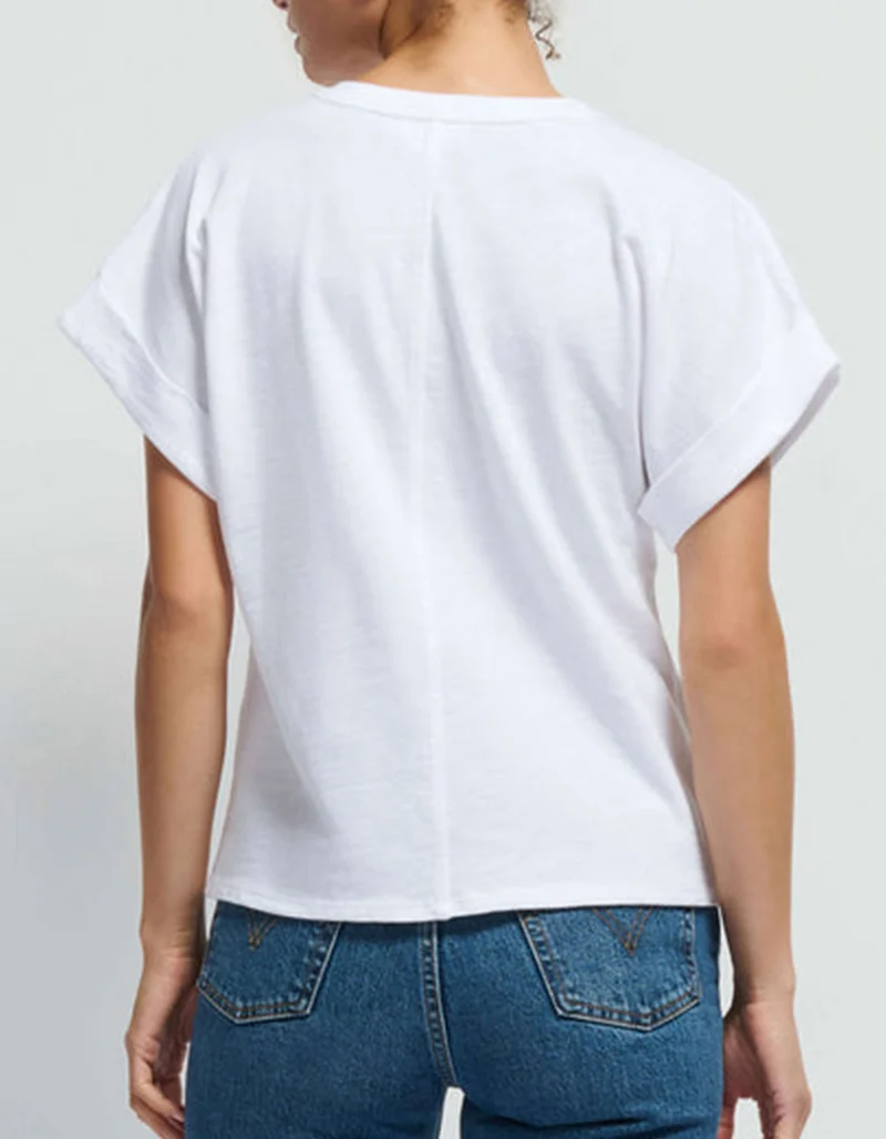 T-Shirt mit V-Ausschnitt