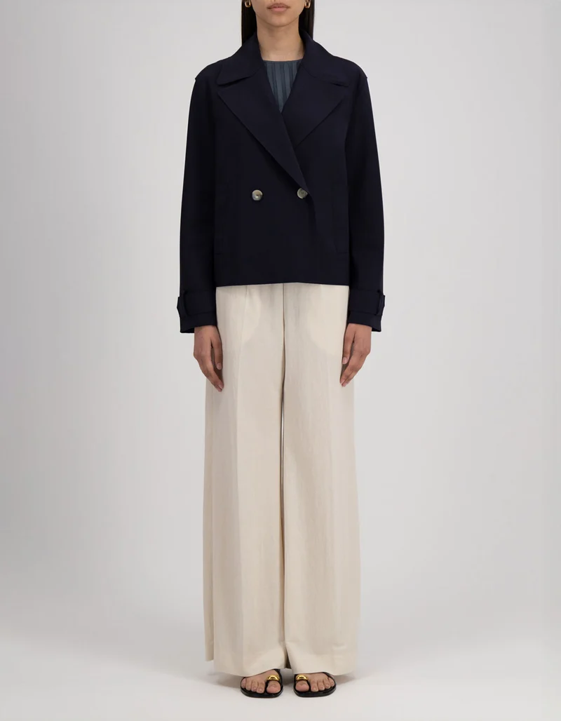 Cropped Neopren-Cabanjacke