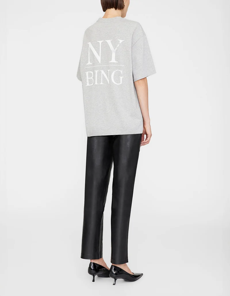 Bedrucktes Oversize T-Shirt Myers Serif NY