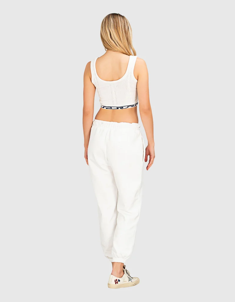 Zopfstrick-Crop-Top