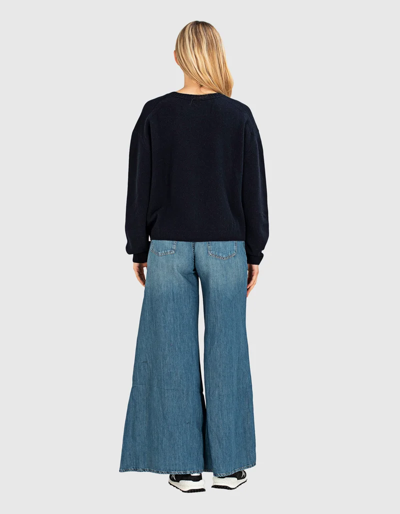 Wide-Leg Jeans Willow mit Leinen-Anteil