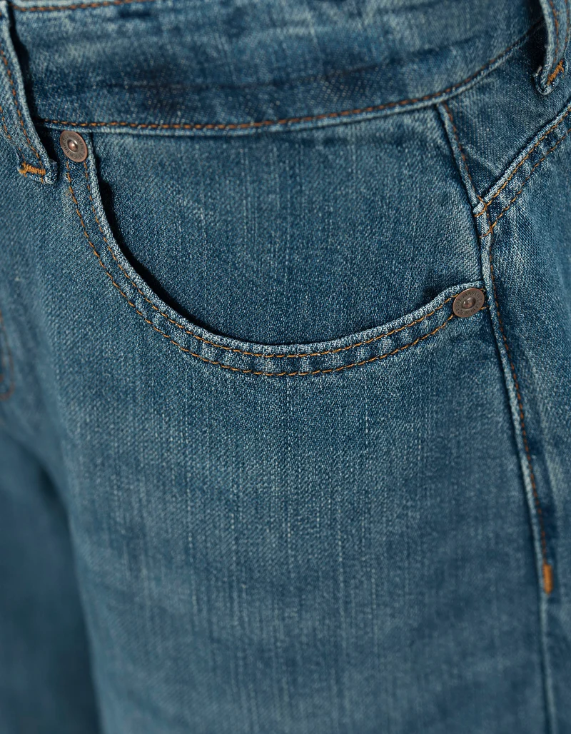 Wide-Leg Jeans Willow mit Leinen-Anteil