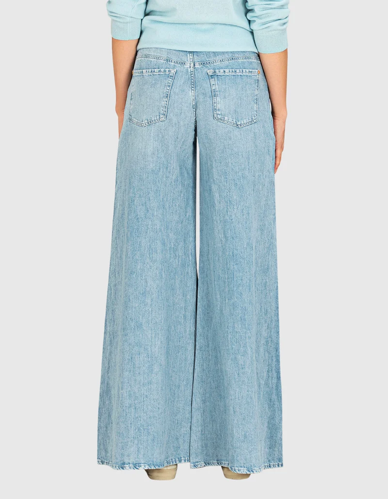 Wide-Leg Jeans Willow mit Leinen-Anteil