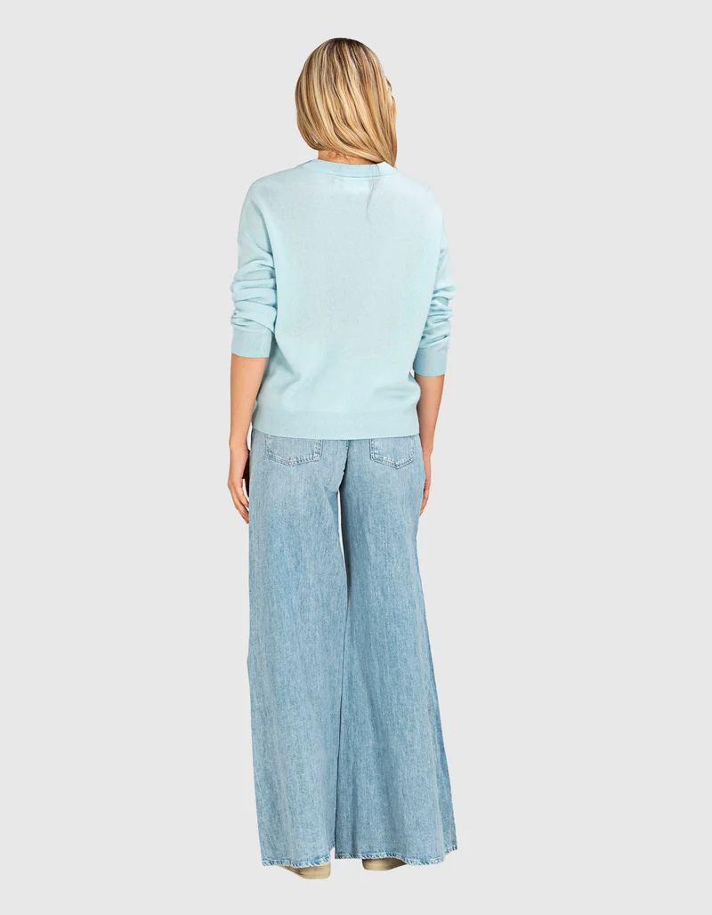 Wide-Leg Jeans Willow mit Leinen-Anteil