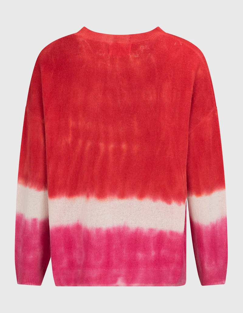 Oversize Batik-Kaschmir-Pullover
