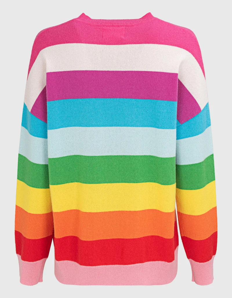 Gestreifter Kaschmirpullover