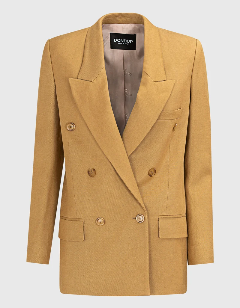 Blazer mit Leinenanteil
