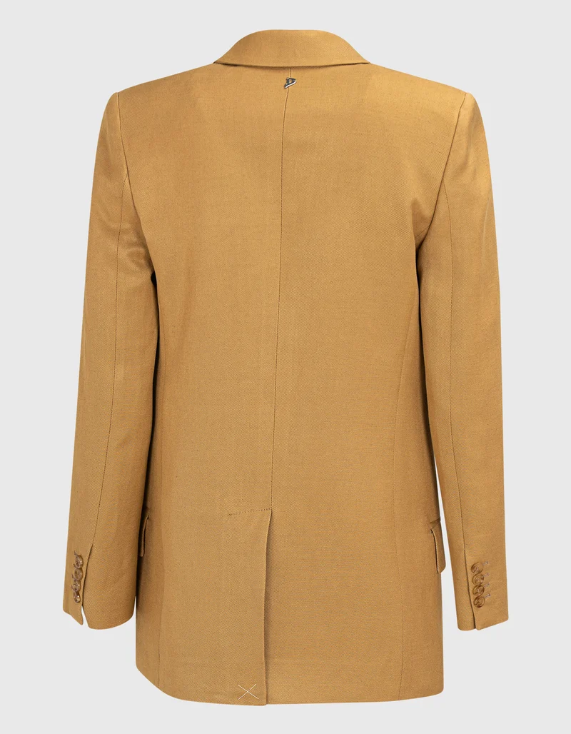 Blazer mit Leinenanteil