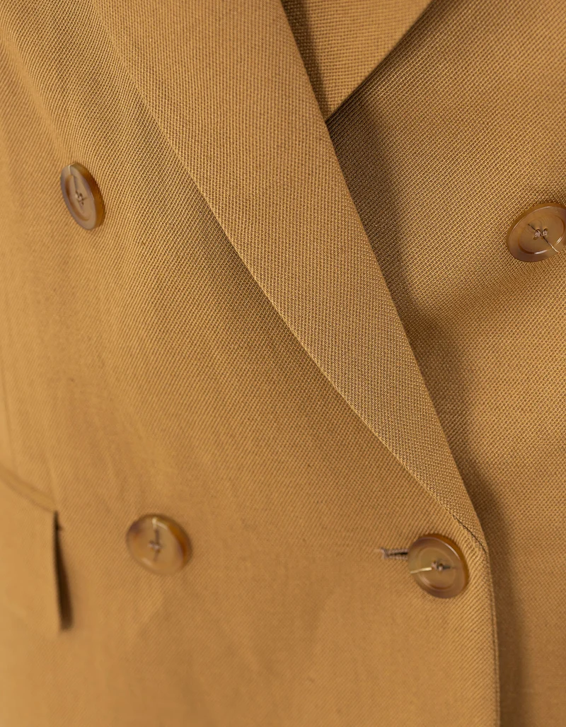 Blazer mit Leinenanteil