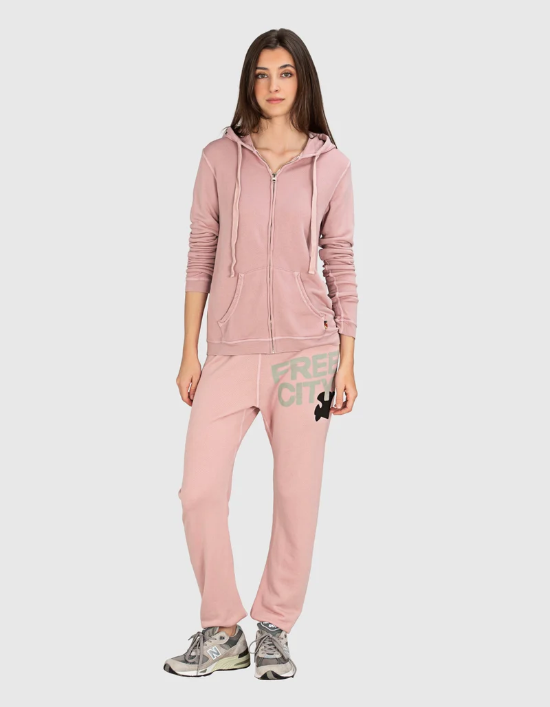 Bedruckter Zipper-Hoodie Superfluff Lux