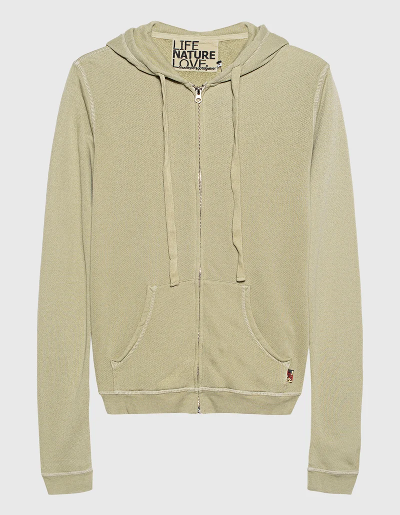 Bedruckter Zipper-Hoodie Superfluff Lux Zip