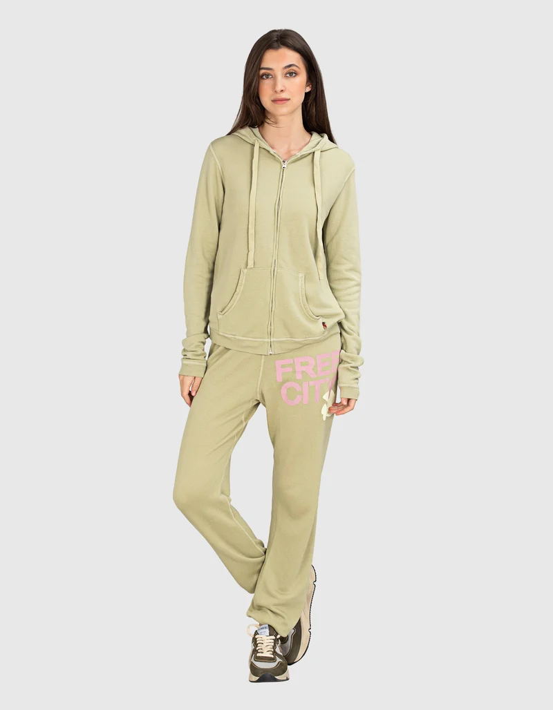 Bedruckter Zipper-Hoodie Superfluff Lux Zip
