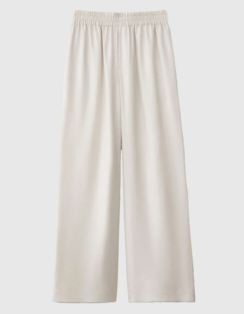 Wide-Leg Seiden-Hose