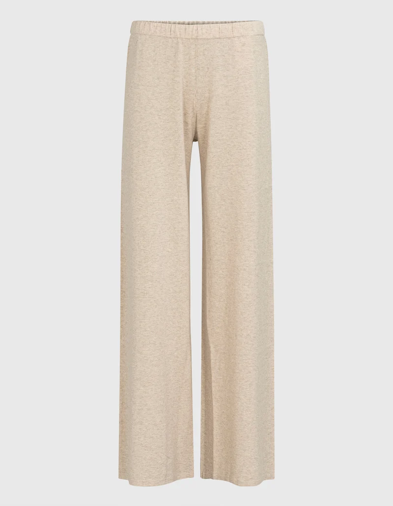 Wide-Leg Feinstrick-Hose mit Kaschmir-Anteil