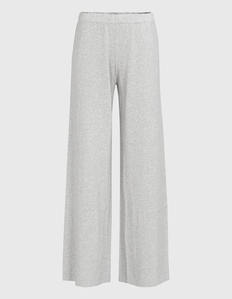 Wide-Leg Feinstrick-Hose mit Kaschmir-Anteil