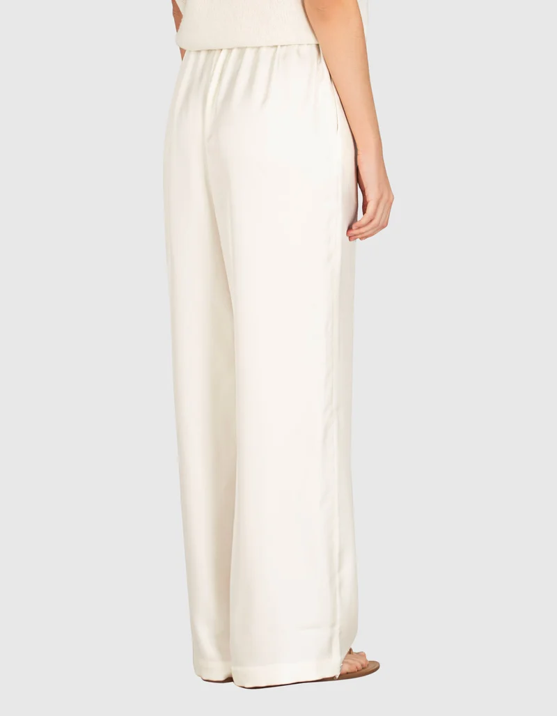 Wide-Leg Seiden-Hose