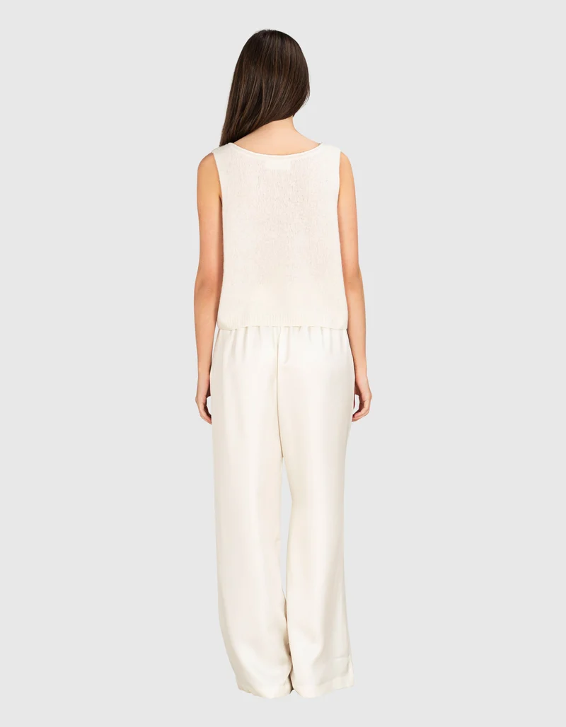 Wide-Leg Seiden-Hose