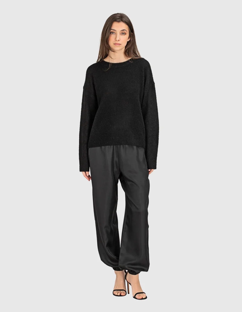 Seiden-Hose mit elastischem Bund