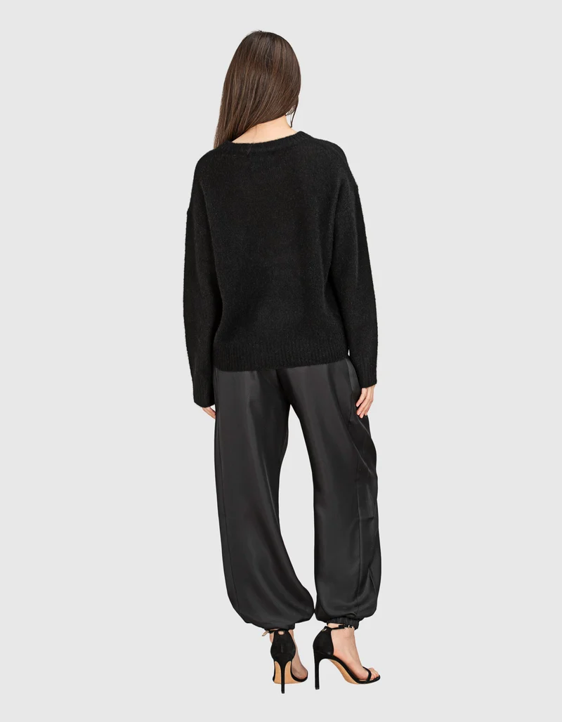 Seiden-Hose mit elastischem Bund