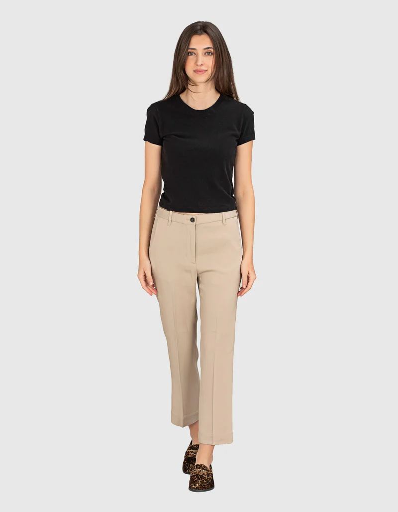 Cropped Bootcut-Hose