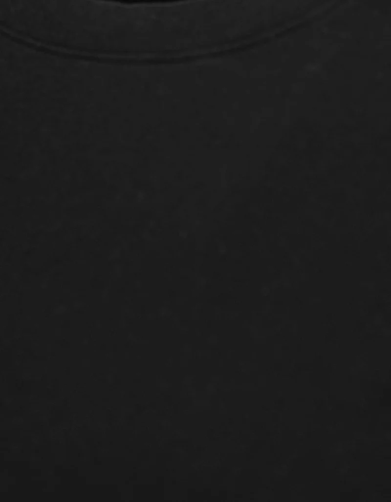 Cropped T-Shirt mit Rundhalsausschnitt