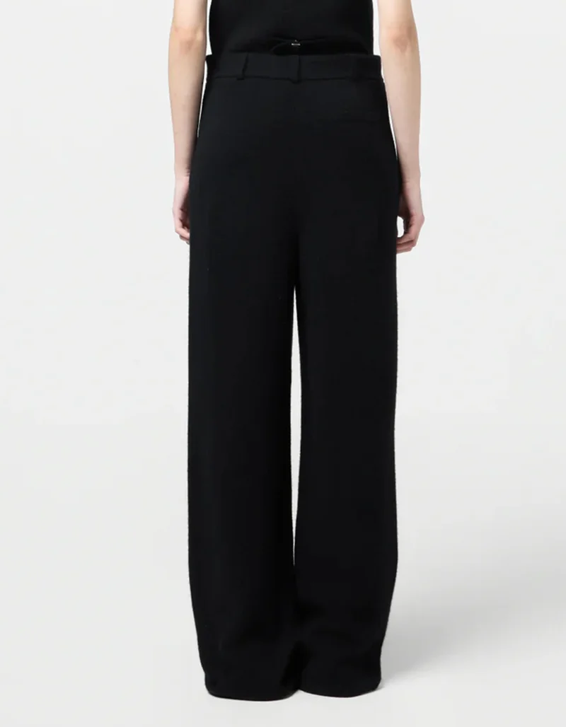 Wide-Leg Kaschmir-Mix Hose