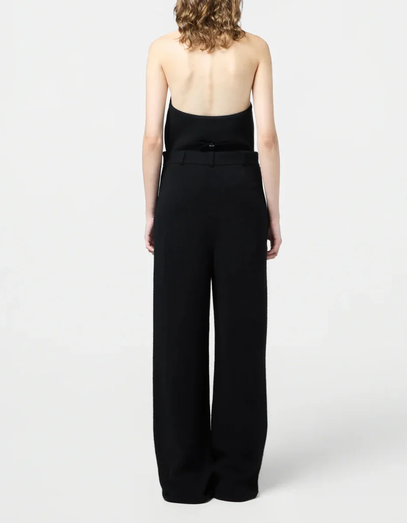 Wide-Leg Kaschmir-Mix Hose