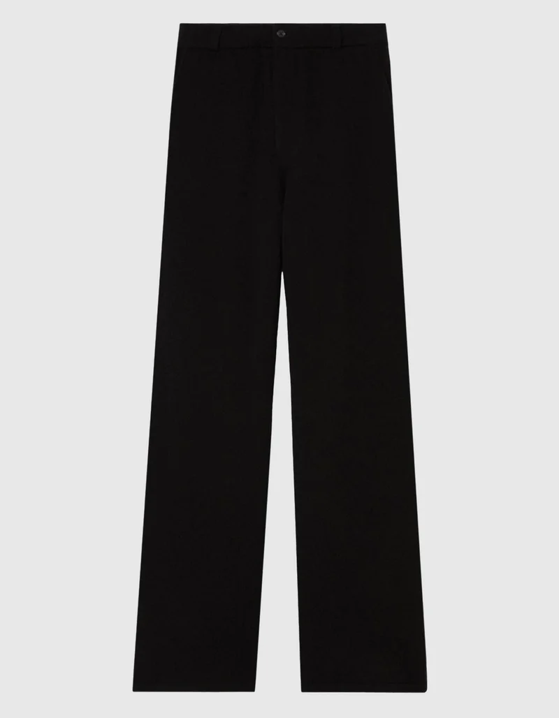 Wide-Leg Kaschmir-Mix Hose