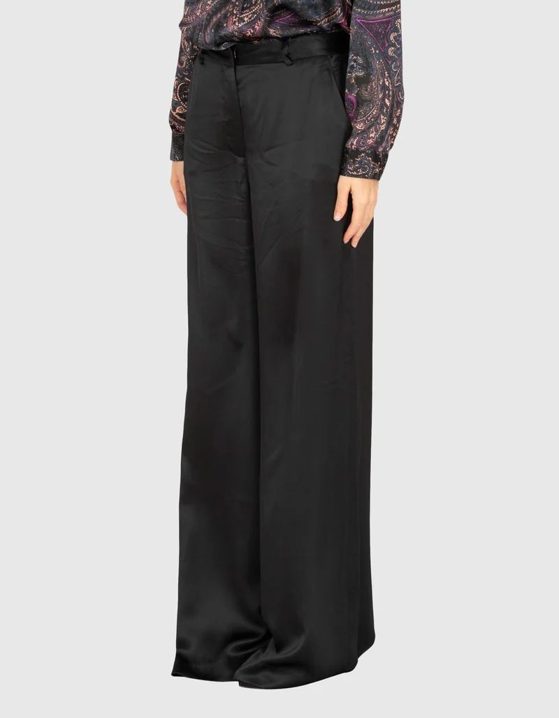 Wide-Leg Seiden-Hose